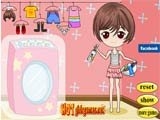 Adorable washing girl - Juegos de Vestir Online 