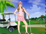 Golf girl dress up game