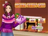 Juegos de vestir: Opening Santa s Gifts