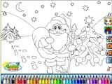 Santa claus coloring game - Juegos de Vestir Online