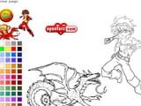 Dragon coloring - Juegos de vestir a Barbie