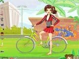 Mae the sporty biker - Juegos de vestir halloween