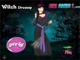 Spooky halloween witch dress up - Juegos de vestir a Barbie