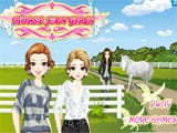 Horse Fan Girls - Juegos de vestir y maquillar goticas
