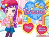 Sues friend - Juegos de vestir a Barbie